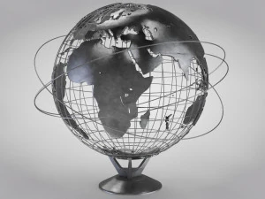Earth Globe 3D Model