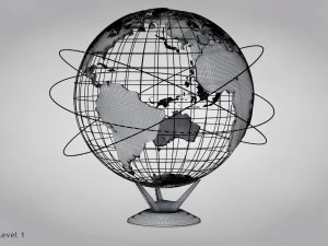 Earth Globe 3D Model