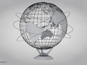 Earth Globe 3D Model