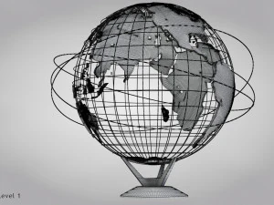 Earth Globe 3D Model
