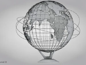 Earth Globe 3D Model