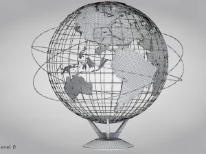 Earth Globe 3D Model