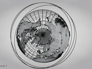 Earth Globe 3D Model