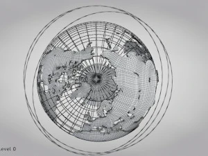 Earth Globe 3D Model