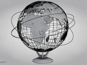 Earth Globe 3D Model