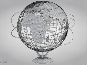 Earth Globe 3D Model