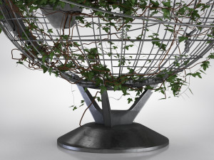 Ivy-Covered Earth Globe Modelo 3D