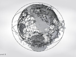 Ivy-Covered Earth Globe Modelo 3D