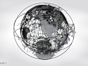 Ivy-Covered Earth Globe Modelo 3D