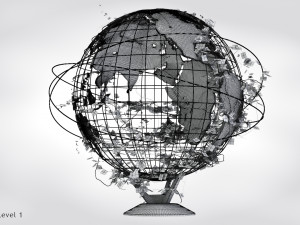 Ivy-Covered Earth Globe Modelo 3D