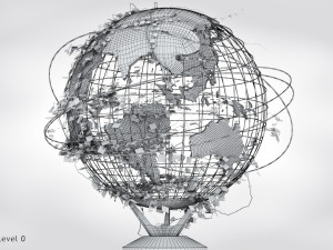Ivy-Covered Earth Globe Modelo 3D