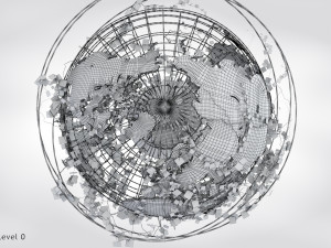Ivy-Covered Earth Globe Modelo 3D