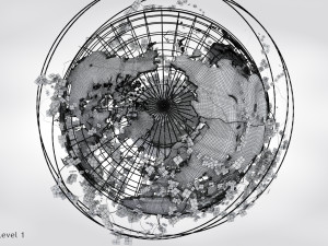 Ivy-Covered Earth Globe Modelo 3D