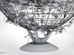 Ivy-Covered Earth Globe Modelo 3D