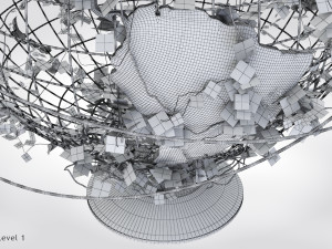 Ivy-Covered Earth Globe Modelo 3D