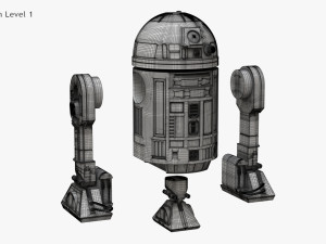 Robot R2D2 Modello 3D