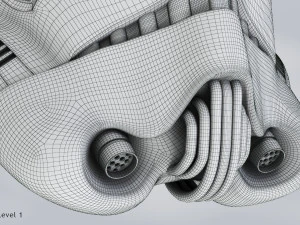 StormTrooper Helmet 3D Model