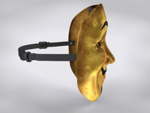 Gold- V For Vendetta 3D-Modell