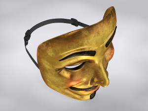 Gold- V For Vendetta 3D-Modell