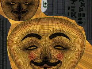 Gold- V For Vendetta 3D Model