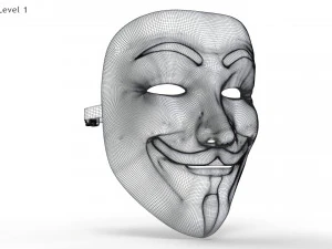 Gold- V For Vendetta 3D Model