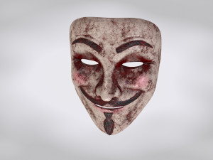 3D model Anonymous Mask - Woman VR / AR / low-poly