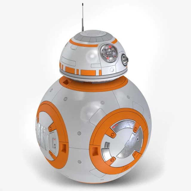 Star Wars-BB-8 Droid 3D Model .c4d .max .obj .3ds .fbx .stl .blend