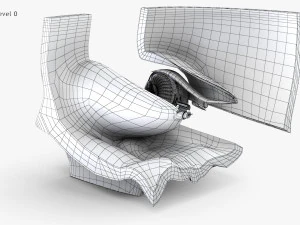 Eye With Anatomical Cross-Section 3D Model