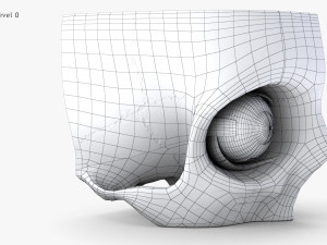 Eye With Anatomical Cross-Section 3D मॉडल