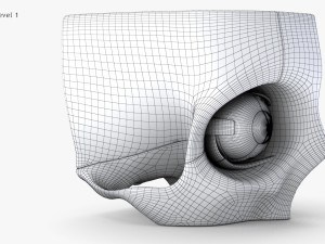 Eye With Anatomical Cross-Section 3D मॉडल