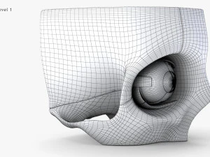 Eye With Anatomical Cross-Section 3D Model