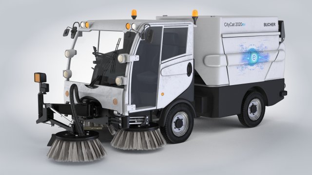 CityCat sweeper 3D मॉडल .c4d .max .obj .3ds .fbx .stl .blend 