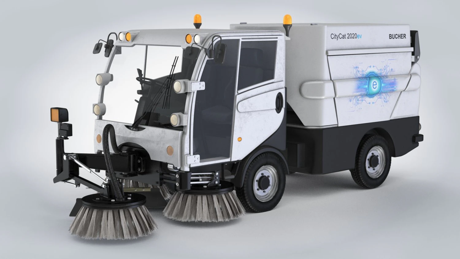 CityCat sweeper 3D Model .c4d .max .obj .3ds .fbx .stl .blend