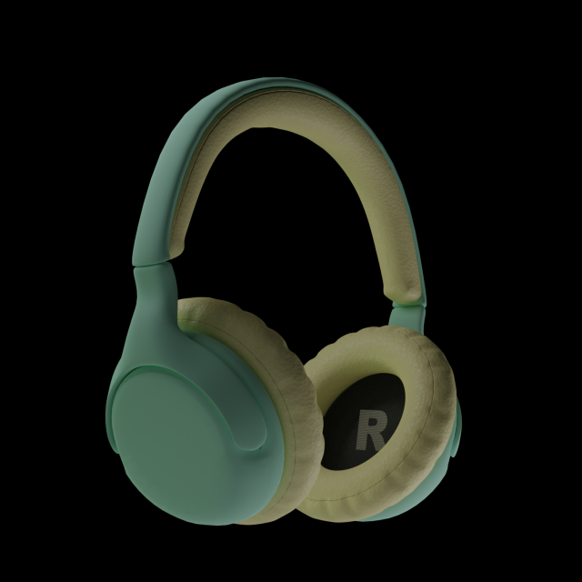 Headphones 3D Model .c4d .max .obj .3ds .fbx .stl .blend 