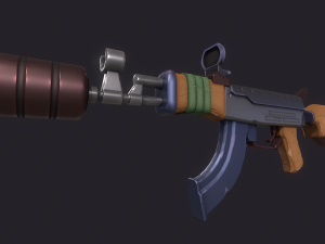 Stylized AK Model 3D
