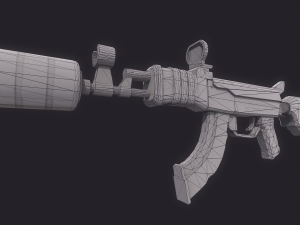 Stylized AK 3D 모델