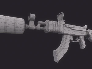 Stylized AK 3D Model