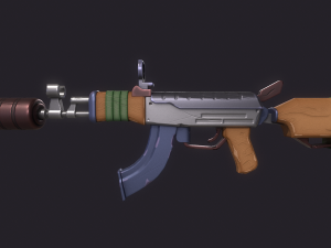 Stylized AK 3D 모델