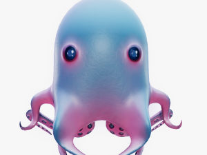 Cartoon octopus Modello 3D