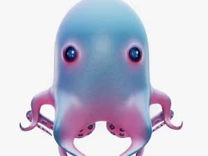 Polvo de desenho animado Modelo 3D