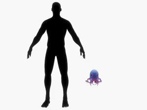 Cartoon octopus 3D Model