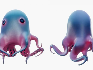 Cartoon octopus 3D Model