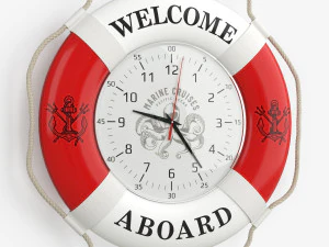 Modelo de rel&oacute;gio de parede com tema souvenir Modelo 3D