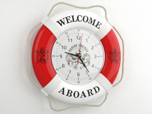 Model of a souvenir themed wall clock 3D Model