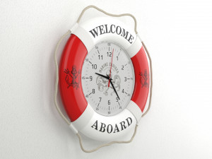 Model of a souvenir themed wall clock 3D Model