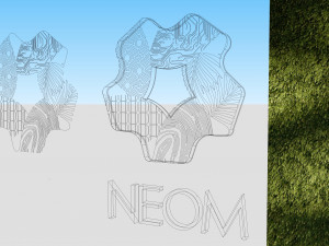 Logo of NEOM Saudi Arabia 3D Model