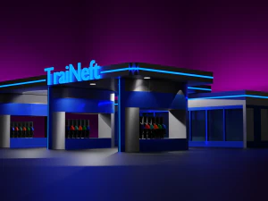 Tankstelle 3D Modell