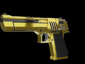 Gold Desert Eagle Game-Ready Model 3D मॉडल