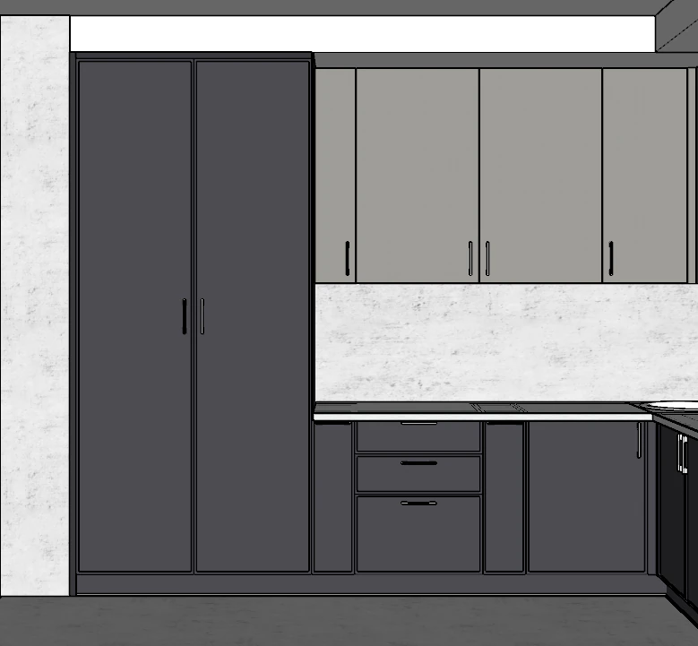 Kitchen 3D Model .c4d .max .obj .3ds .fbx .stl .blend 