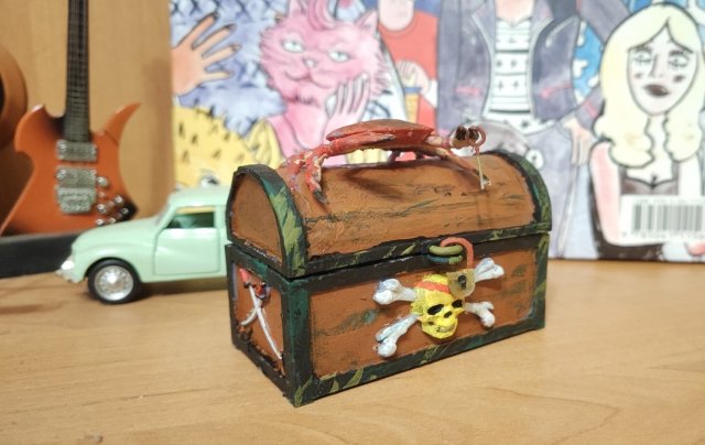 Pirate chest 3D Принт Модель .c4d .max .obj .3ds .fbx .stl .blend 